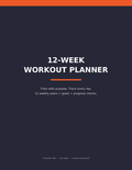 12-Week Workout Planner