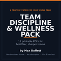 Team Discipline & Wellness Pack — 11 Printable PDFs for Companies: Habit Trackers, 5-Minute Movement Breaks, Team Challenge